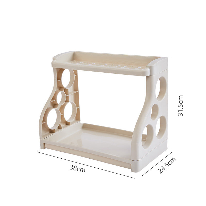 Kitchen Countertop 2-Tier Supply Shelf