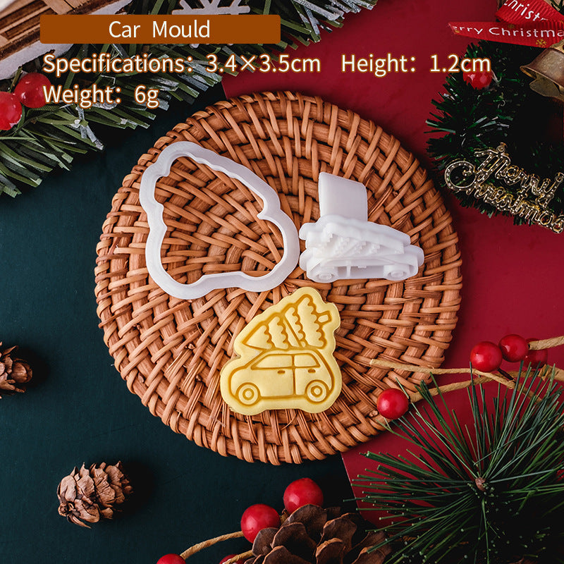 Embossed Christmas Cookie Molds