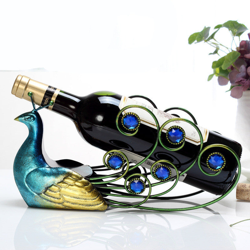 Peacock Wine Bottle Holder