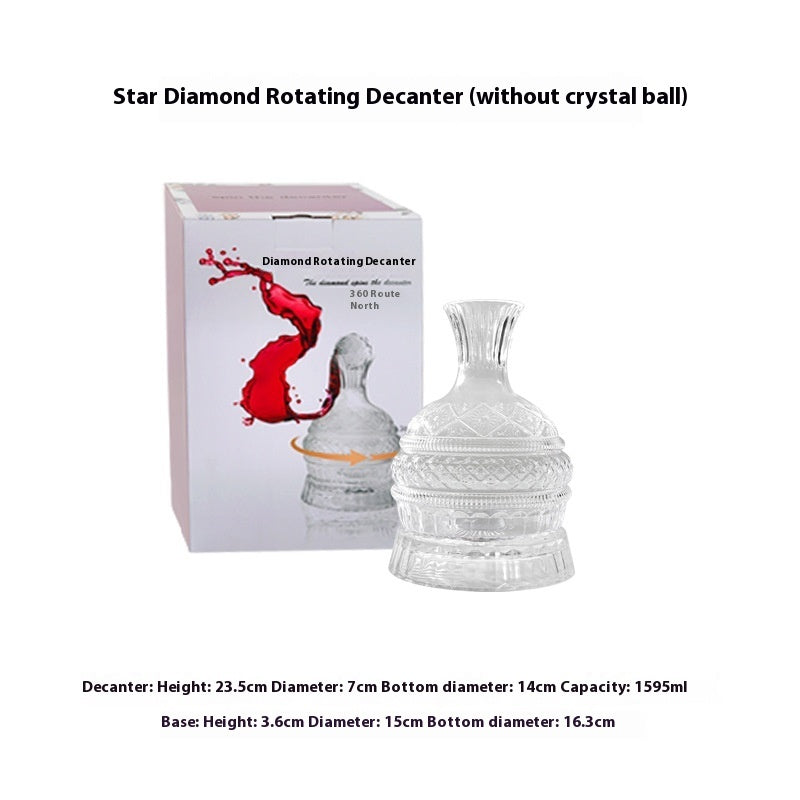 Diamond Rotating Wine Decanter