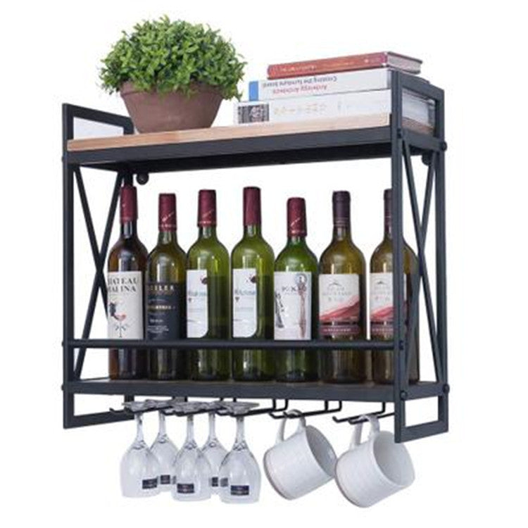 Wrought Iron Wall Wine Rack