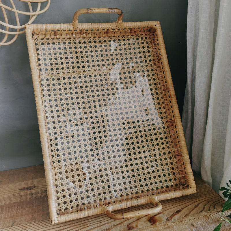 Rattan Tea Table Trays