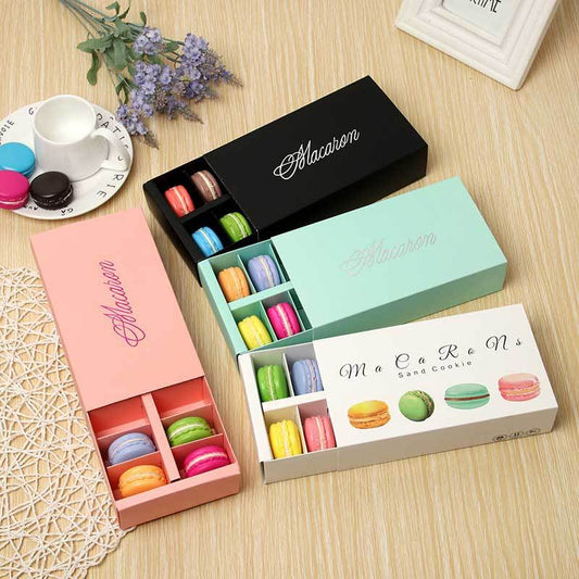 Bakery Boxes: Hot Stamped Macaron Box