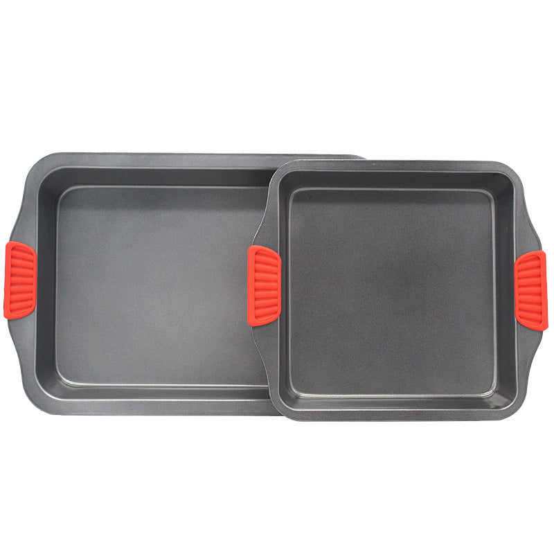 Carbon Steel Baking Tray with Silicone Handles by Binaural