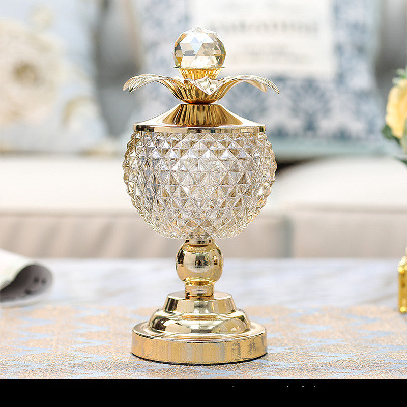 Gold Embellished Glass Jars