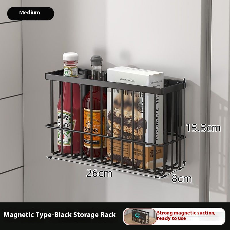 Kitchen Magnetic Storage Rack Basket