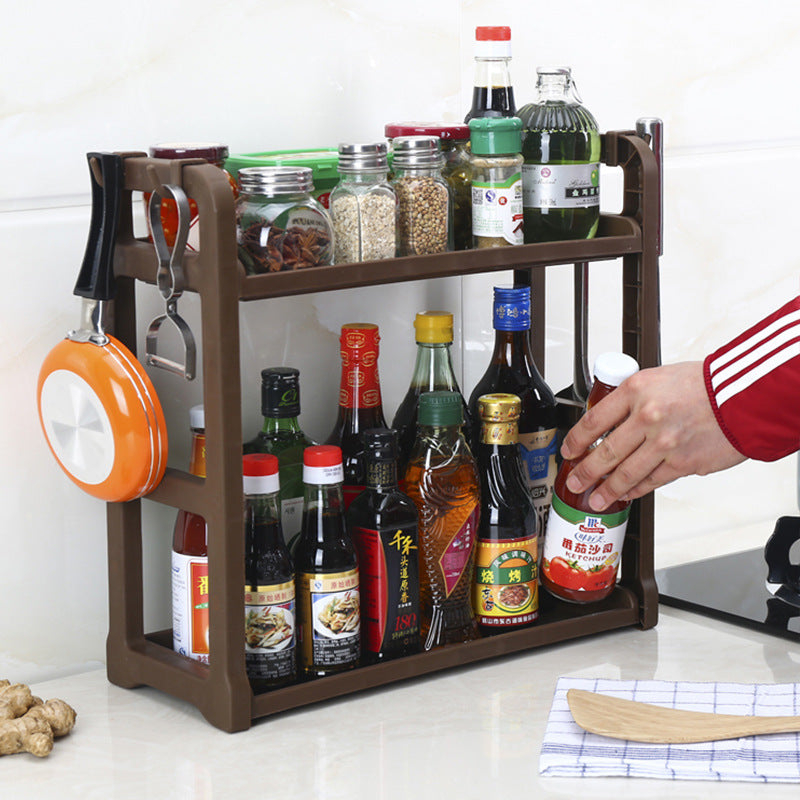 Kitchen Countertop 2-Tier Supply Shelf