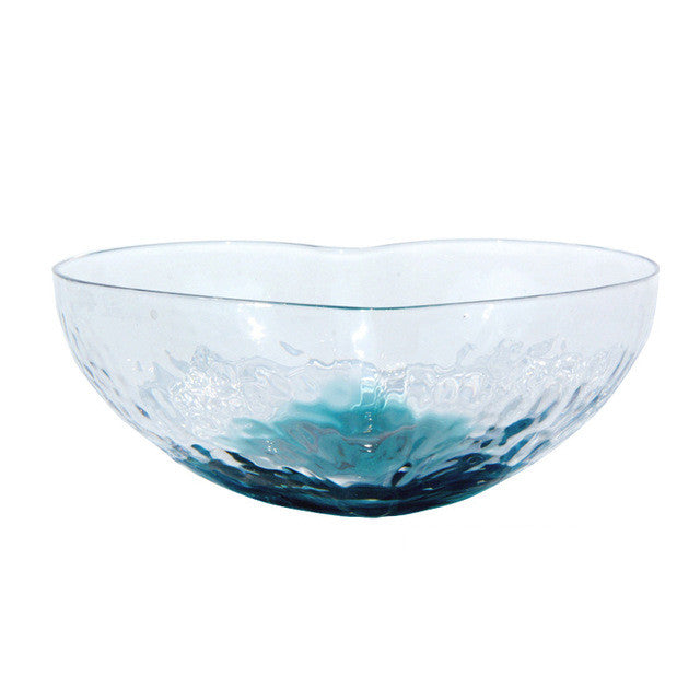 Blue Heart-of-Glass Dessert Set