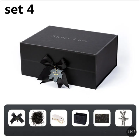Suzannah's Kitchen Premium Black Clamshell Gift Box
