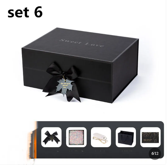 Suzannah's Kitchen Premium Black Clamshell Gift Box