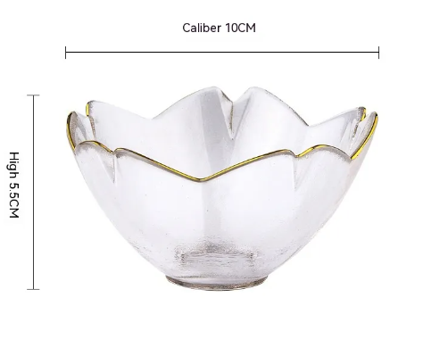 Suzannah's Kitchen Gilded Gold Rim Frosted Glass Dinnerware