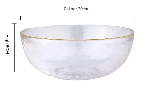 Suzannah's Kitchen Gilded Gold Rim Frosted Glass Dinnerware