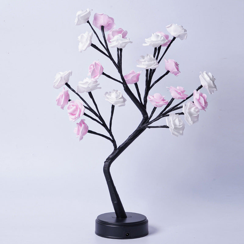 Colorful Flowering Fairy Light Tree Lamp