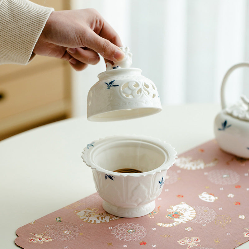 Hand Painted Butterfly Orchid Ceramic Aromatherapy Stove Household