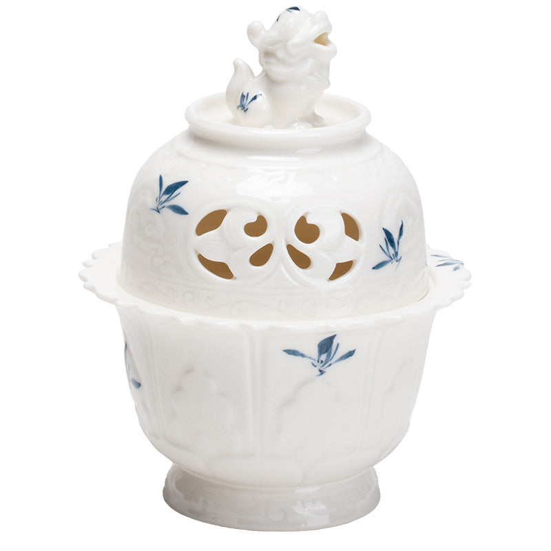Hand Painted Butterfly Orchid Ceramic Aromatherapy Stove Household