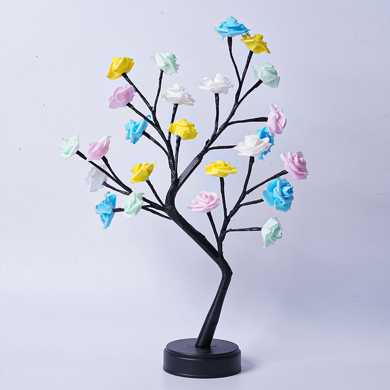 Colorful Flowering Fairy Light Tree Lamp