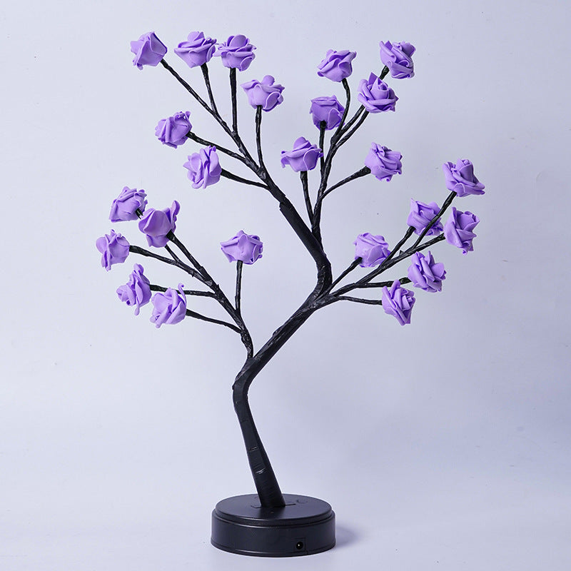 Colorful Flowering Fairy Light Tree Lamp