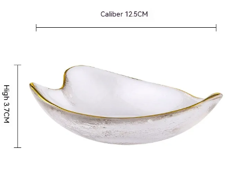 Suzannah's Kitchen Gilded Gold Rim Frosted Glass Dinnerware