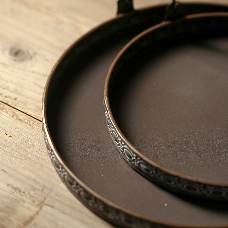 Retro Iron Art Serving Tray/Dessert Tray with Handle