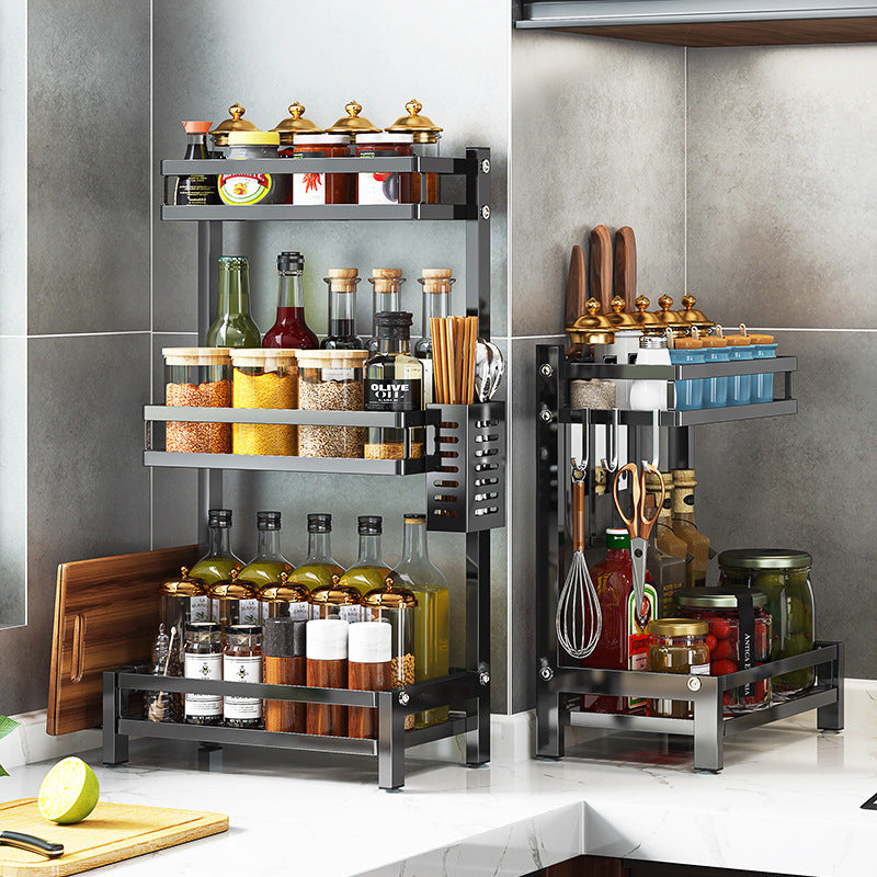 Stainless Steel Multi-Tier Kitchen Countertop Storage Rack