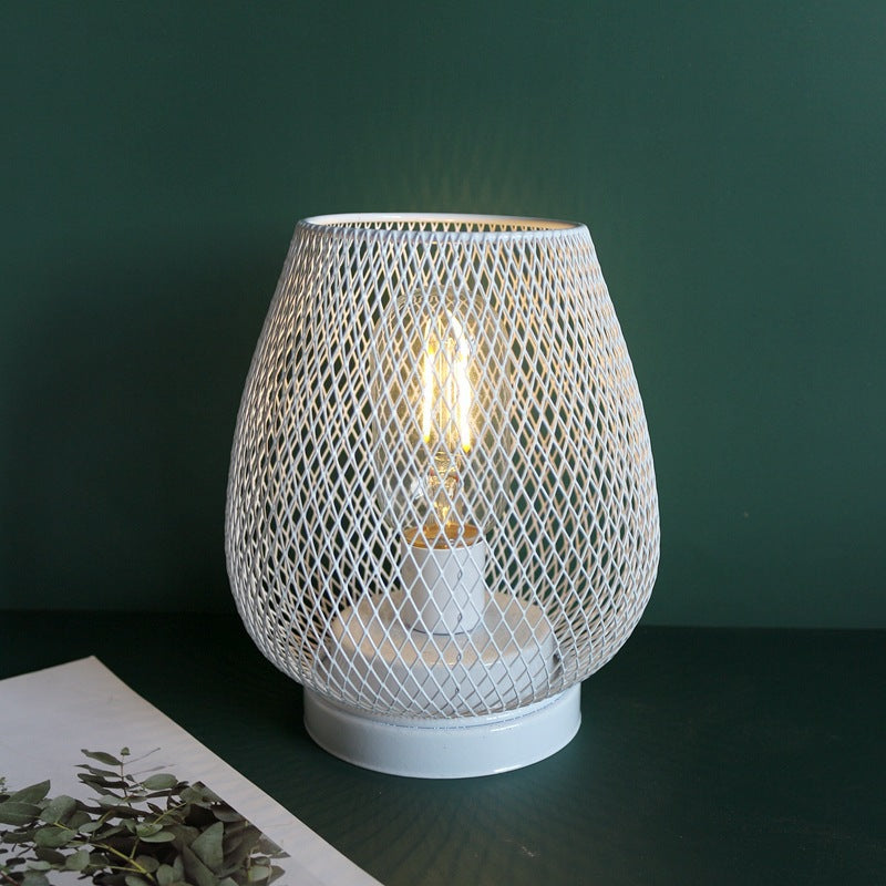 Iron Art Birdcage Table Lamp