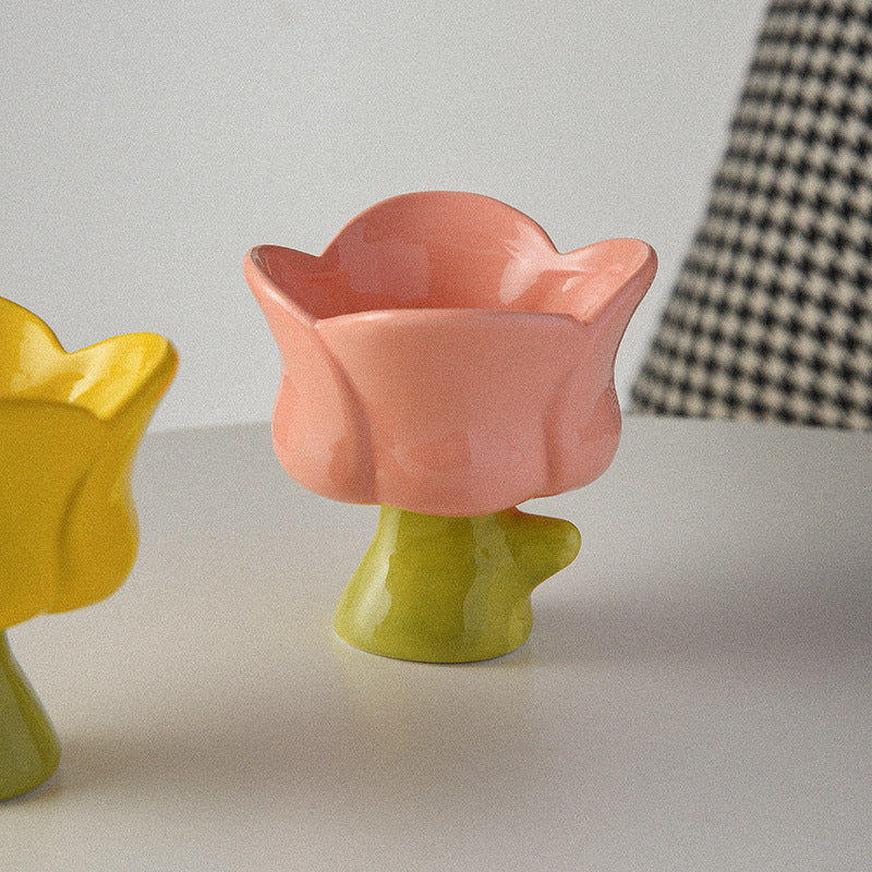 Flower Shaped Cup in Bright Spring Colors