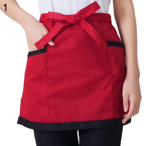 Short Half-Apron with Pockets