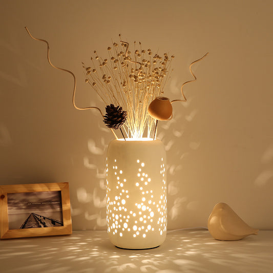 Illuminated Dry Botanicals Table Lamp