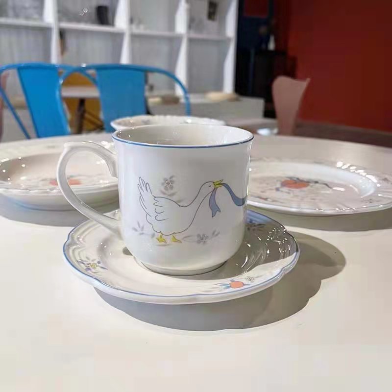 Tableware: Vintage French Cygnet Dinnerware