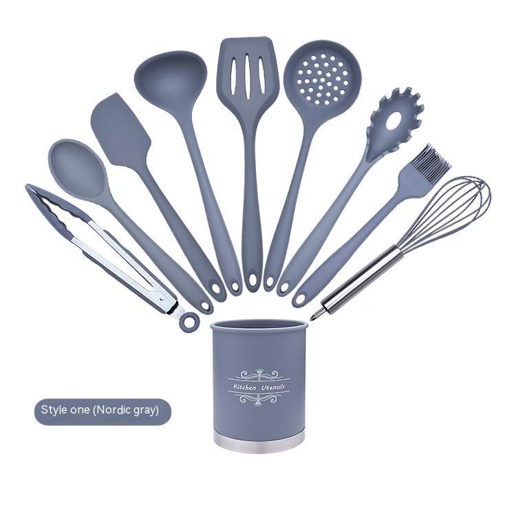 Silicone Baking Utensil Canister Sets