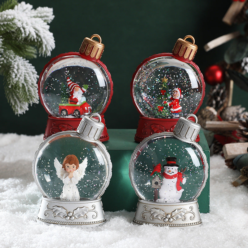 Christmas Decor: Lighted Holiday Snow Globes