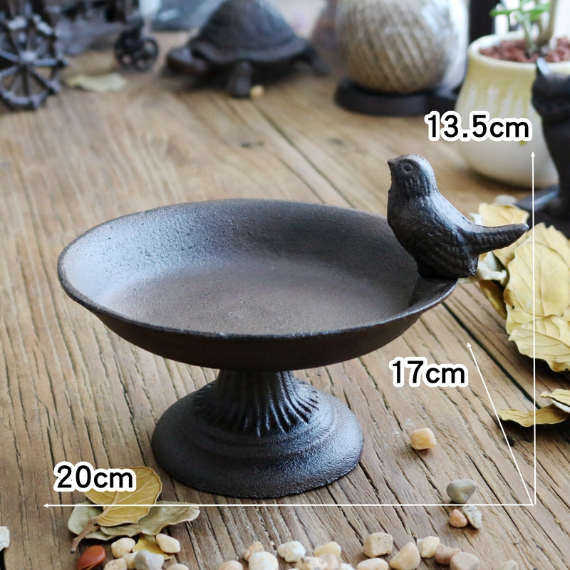 Black Iron Backyard Bird/Wildlife Accessory: Feeding Tray, Water Tray, or Bath