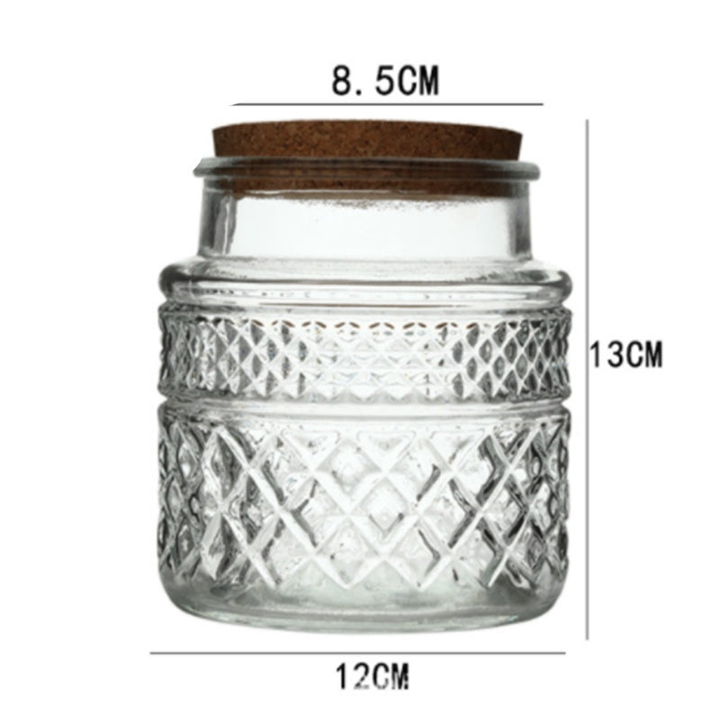 Airtight French Glass Jars with Bamboo Lid