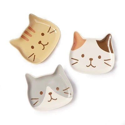 Japanese Cat Face Ceramic Bowl