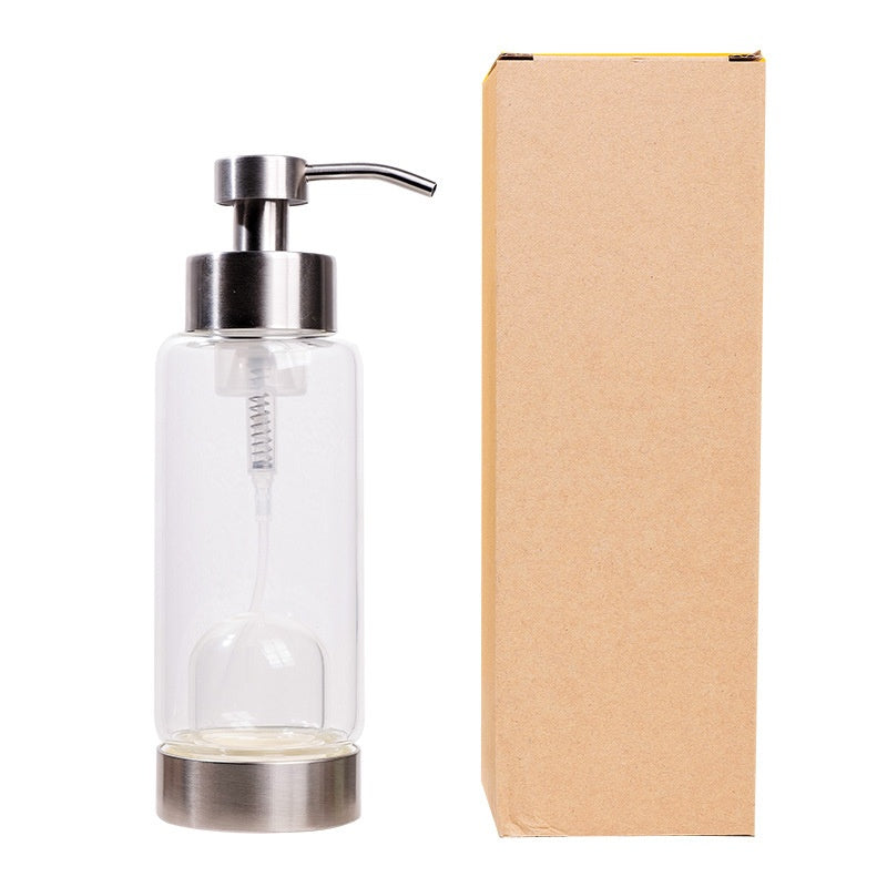 Natural Crystal Gravel Glass Pump Bottle