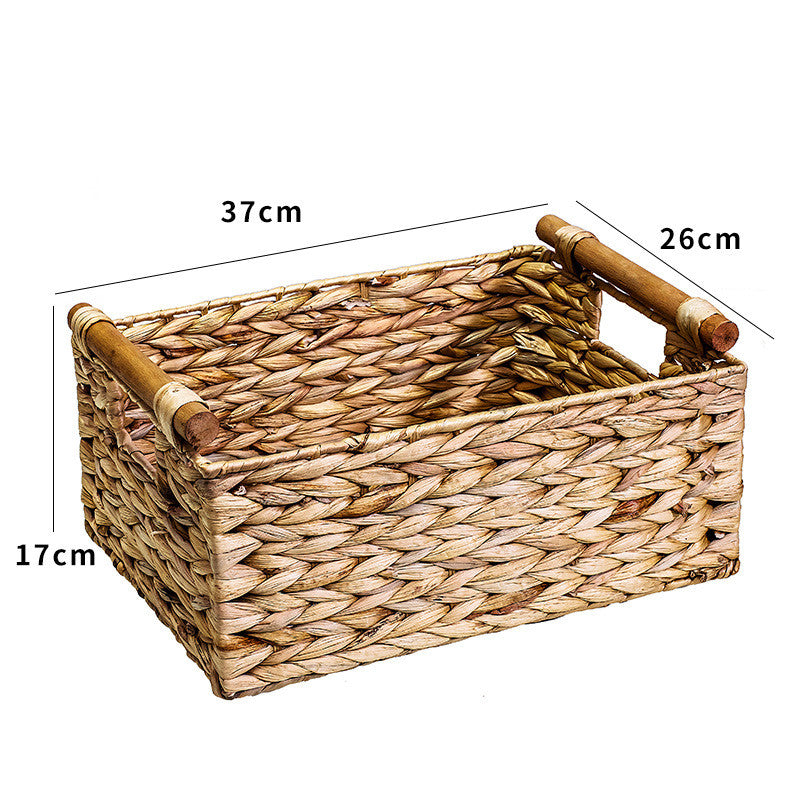 Rattan Storage Basket Organizer
