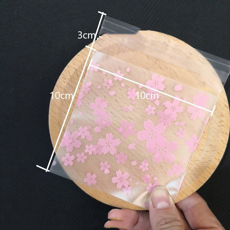 100PC Clear Plastic Snowflake Treat Bags