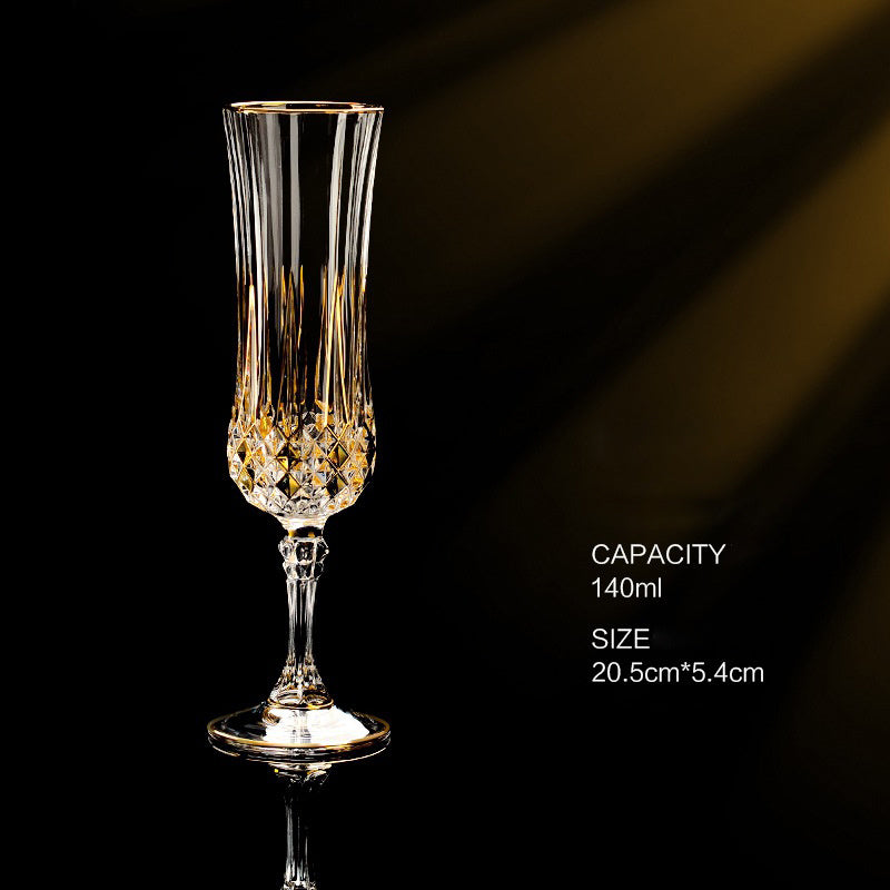 French Golden European Crystal Glassware