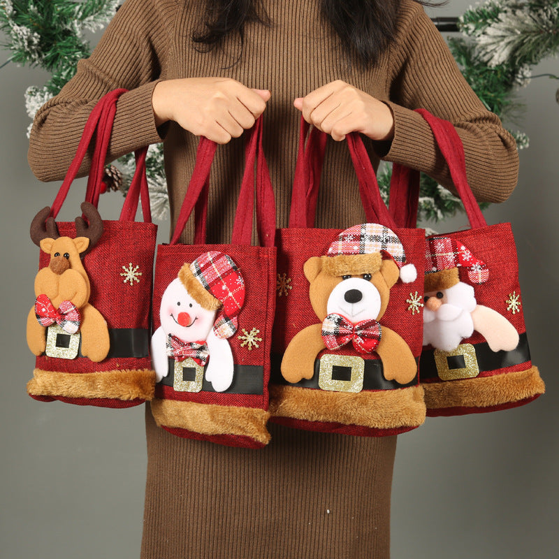 Christmas: 3D Raised Applique Totes