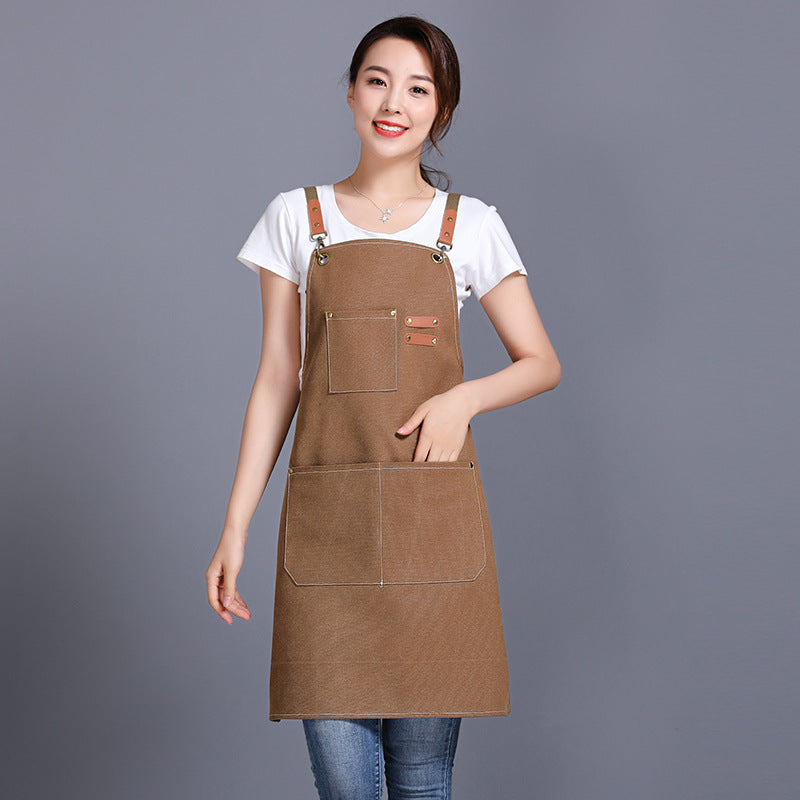 Heavy Canvas Denim Aprons with Big Pockets