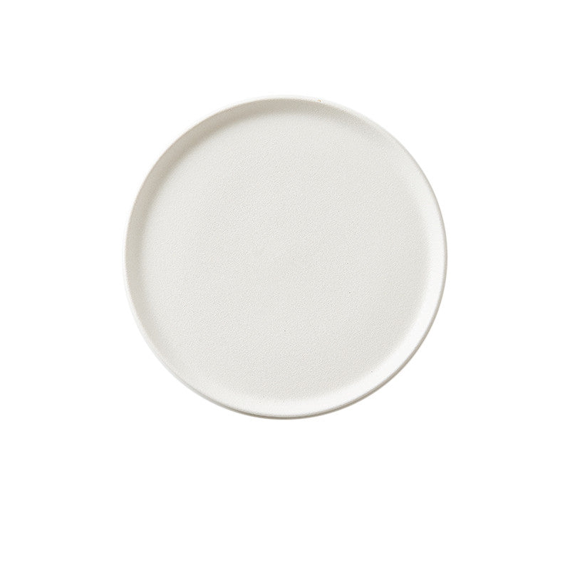 Round Nordic Style Matte Porcelain Serving Tray-Various Colors