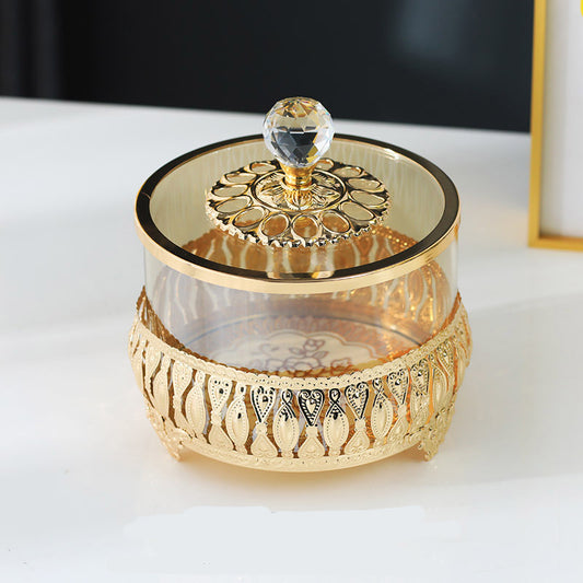 Gold Embellished Glass Jars