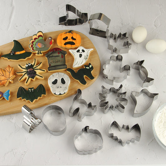 Halloween Cutter Collection-12-piece Stainless Steel