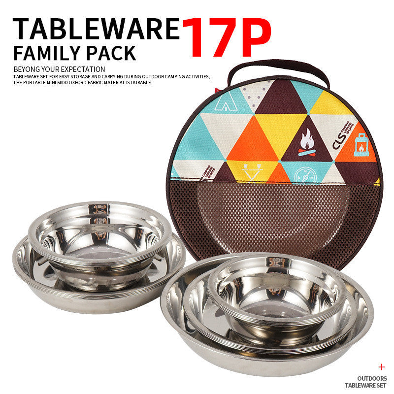 Kitchenware: 17PC Stainless Steel Dinnerware