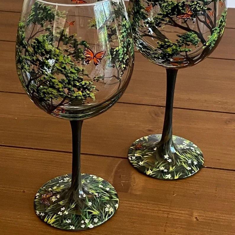 Four Seasons Wine Glasses