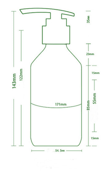 Plastic Amber Boston Round Bottle with Pump Top-200ml