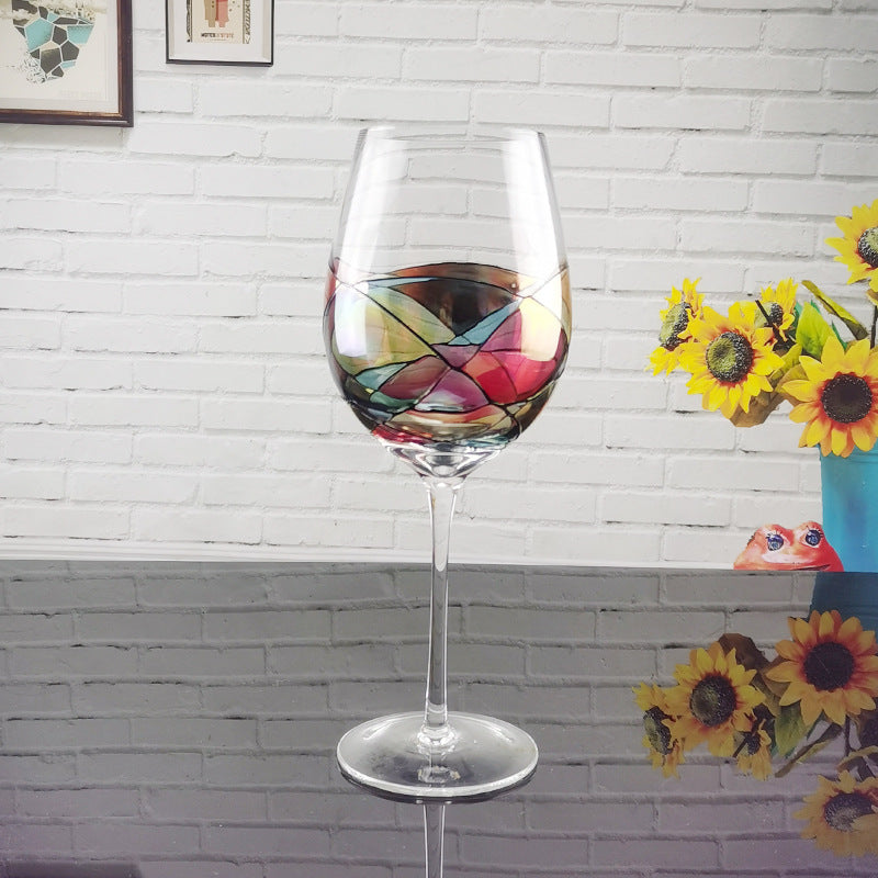 Stained Glass Wine Goblet