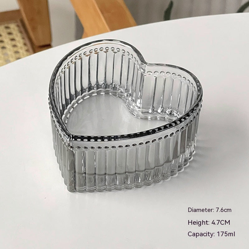 Heart Shaped Glass Dessert Cup