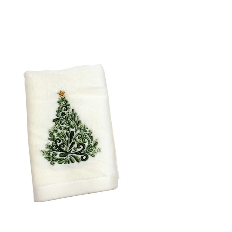 Christmas Linens: Embroidered Kitchen Tea Towels