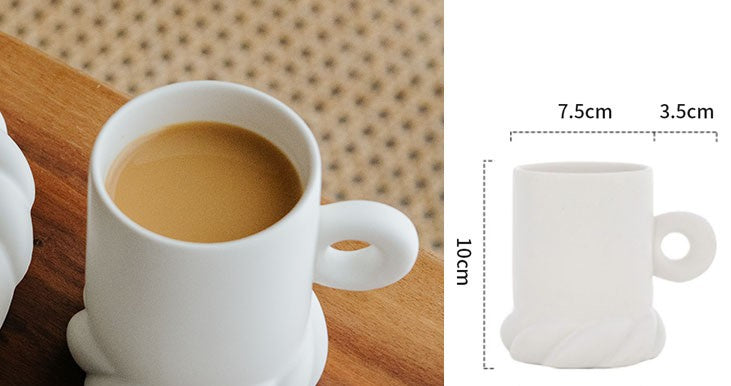 Rope Edge Ceramic Dessert Plate